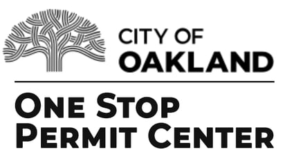 City of Oakland One Stop Permit Center Black on White